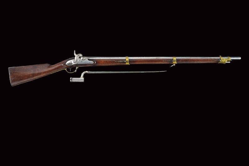 Fucile da fanteria ridotto a luminello, Prussia, lunghezza 143,3 cm, datazione 1800-1860 circa