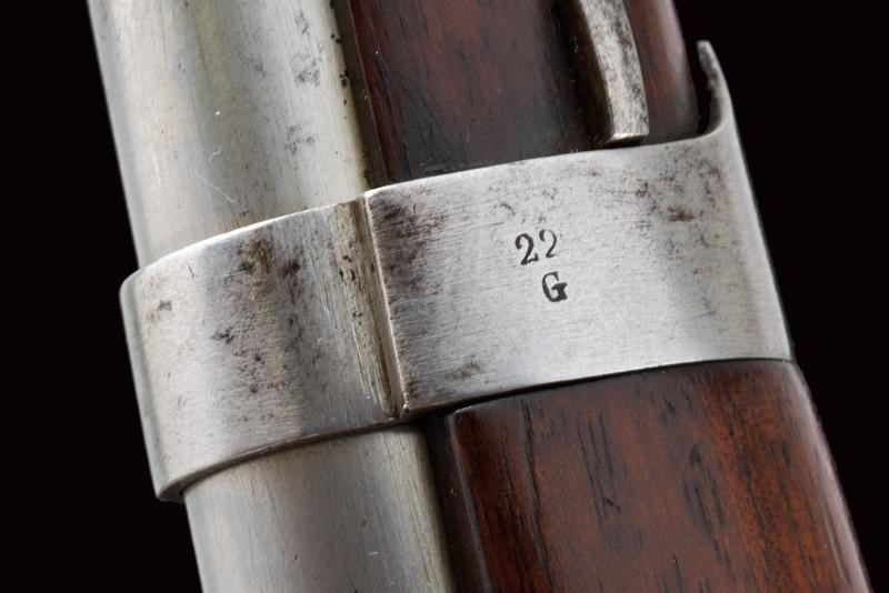 Fucile Carcano Mod. 1867 da fanteria, con baionetta e otturatore girevole-scorrevole