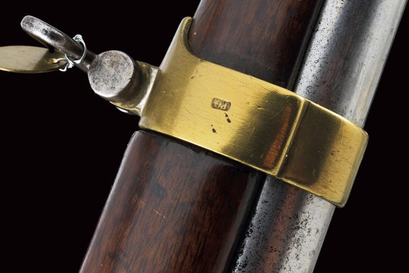 Moschetto da artiglieria Mod. 1844 a luminello con baionetta Mod. 1843, Regno d'Italia