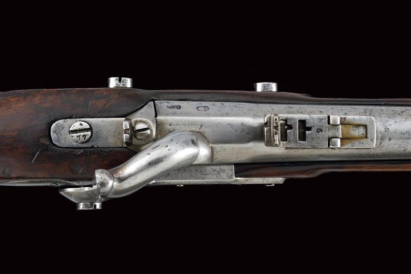Moschetto da artiglieria Mod. 1844 a luminello con baionetta Mod. 1843, Regno d'Italia