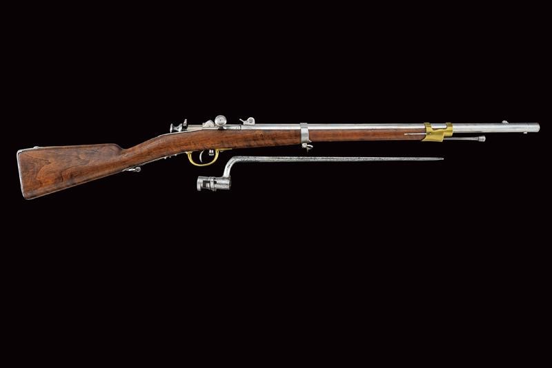 Carabina Carcano Mod. 1867, Regno d'Italia, lunghezza 114,3 cm, con baionetta