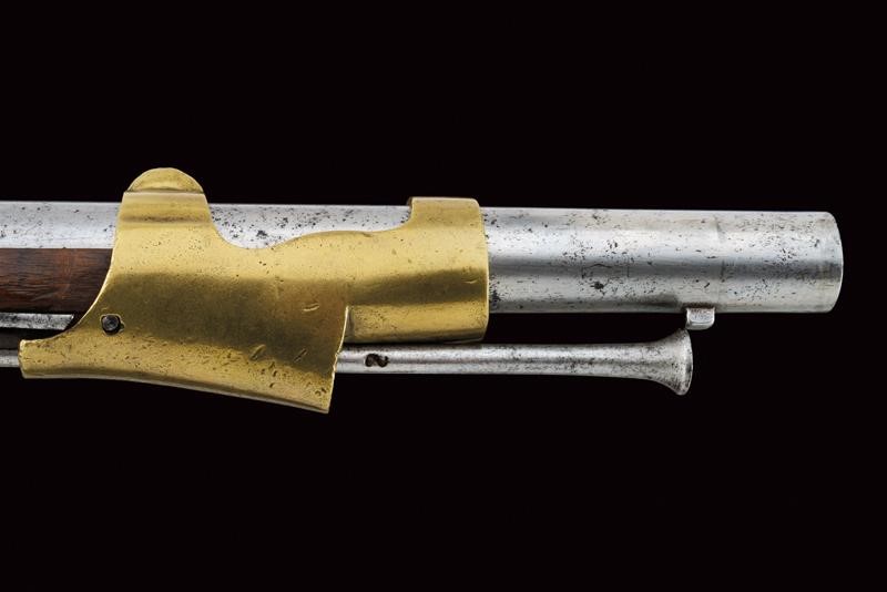 Moschetto a pietra focaia della Regia Marina con baionetta, Regno di Sardegna, lunghezza 118 cm, ...
