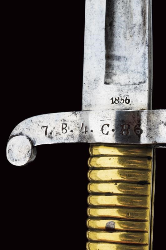 Regno delle Due Sicilie, Carabina a luminello da cacciatori Mod. 1850 con baionetta, lunghezza 12...