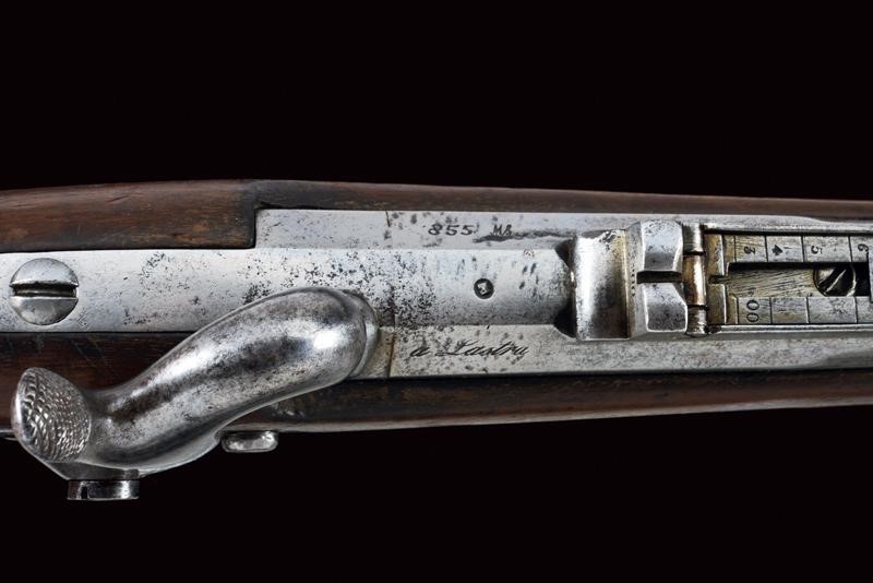 Regno delle Due Sicilie, Carabina a luminello da cacciatori Mod. 1850 con baionetta, lunghezza 12...