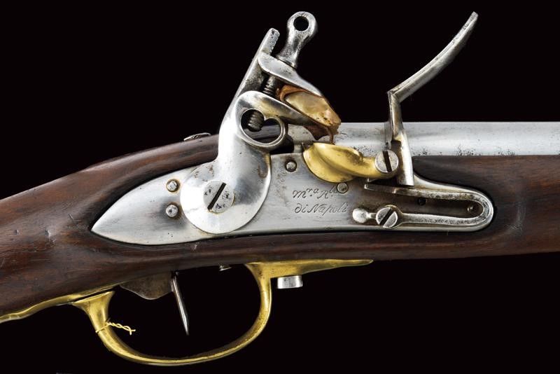 Moschettone a pietra focaia, Regno delle Due Sicilie, lunghezza 92,7 cm