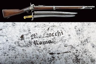 F.lli Mazzocchi, Carabina da cacciatori Mod. 1857 con baionetta coeva