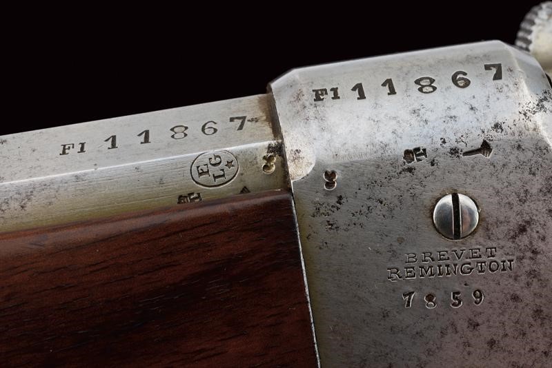 Fucile da fanteria Remington Rolling Block con baionetta, produzione Nagant, Stato Pontificio