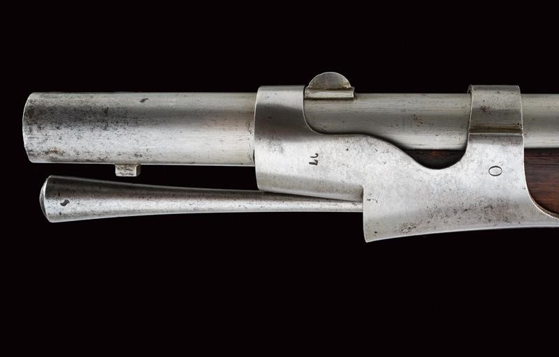Fucile a luminello Mod. 1842, Svizzera, lunghezza 146,5 cm, con baionetta