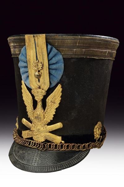 Regno di Sardegna, Shako da ufficiale d'artiglieria (1820-30)