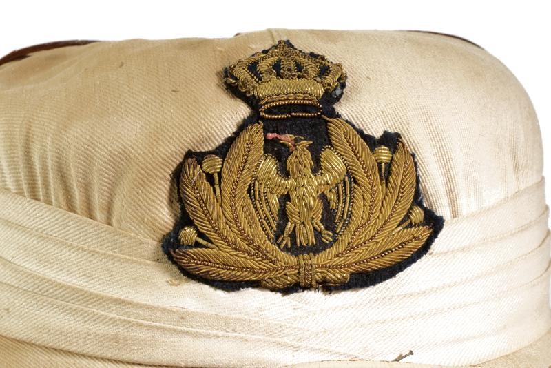 Casco da ufficiale della Marina Militare, Regno d'Italia, altezza 13 cm