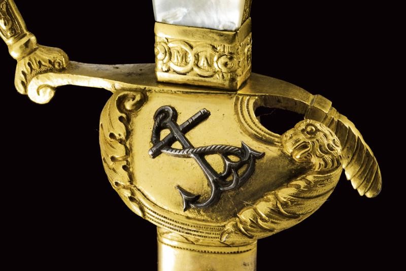 Spada da cavaliere dell'Ordine di Santo Stefano, Granducato di Toscana, 90.5 cm