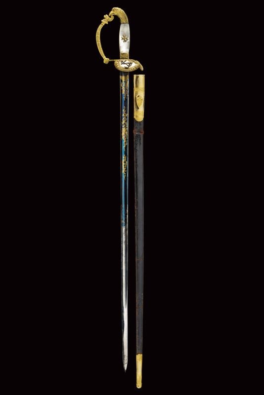 Spada da cavaliere dell'Ordine di Santo Stefano, Granducato di Toscana, 90.5 cm