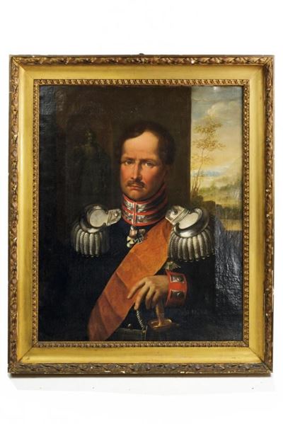 Autoritratto del Re Friedrich Wilhelm III di Prussia, Olio su tela