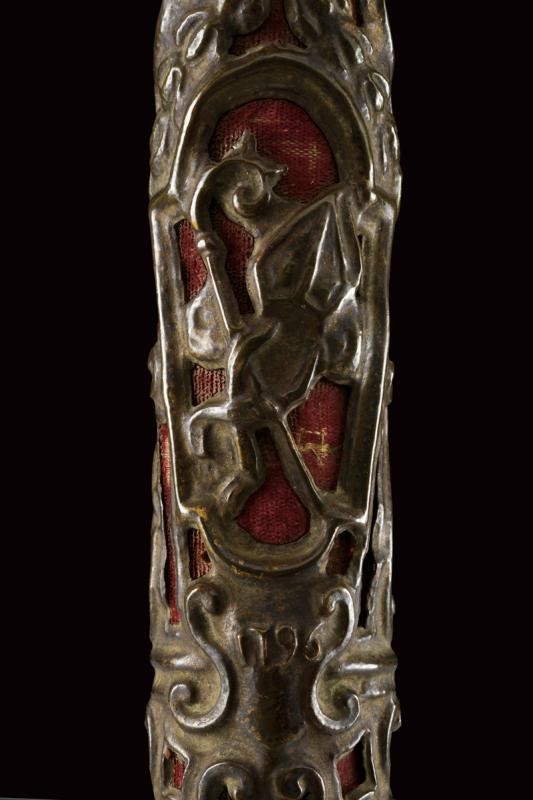 Bastone (scettro) clericale, Europa, 1796, altezza 56 cm