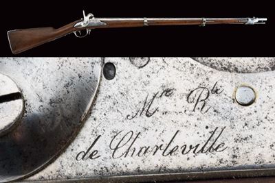 Fucile ridotto a luminello del Fondo Garibaldi, Charleville, lunghezza 146.5 cm