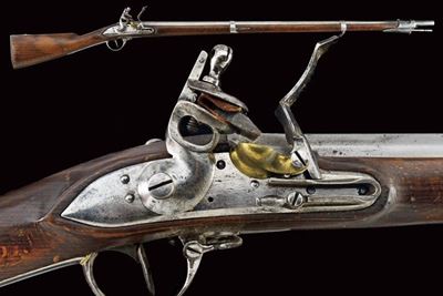 Fucile a pietra focaia da fanteria mod. 1807, Austria, lunghezza 149 cm