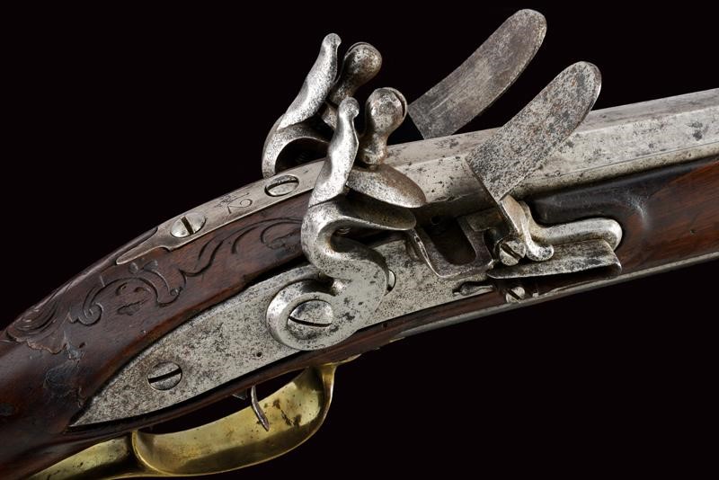 Doppelstutzen Mod. 1768, Pietra focaia, Austria