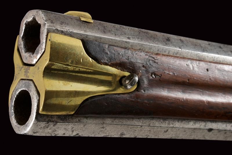 Doppelstutzen Mod. 1768, Pietra focaia, Austria