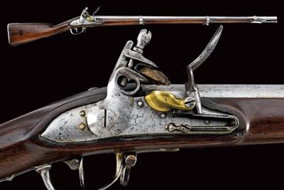 Fucile a pietra focaia da fanteria, Belgio, lunghezza 146.5 cm