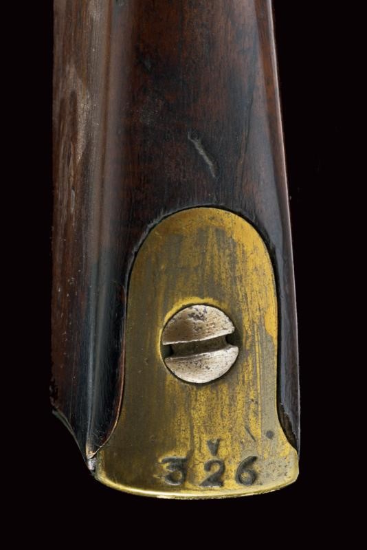 Moschetto a pietra focaia con baionetta, Regno delle Due Sicilie, lunghezza 114 cm