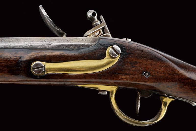 Moschetto a pietra focaia con baionetta, Regno delle Due Sicilie, lunghezza 114 cm