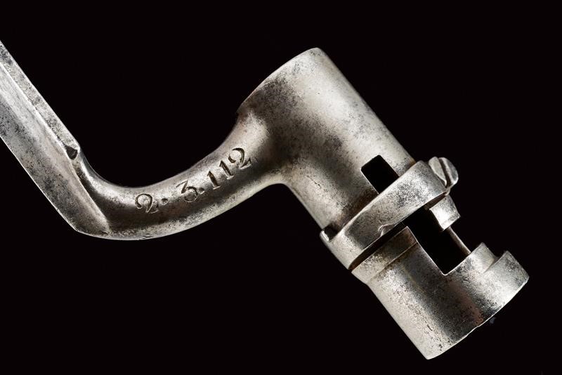 Moschetto a pietra focaia con baionetta, Regno delle Due Sicilie, lunghezza 114 cm