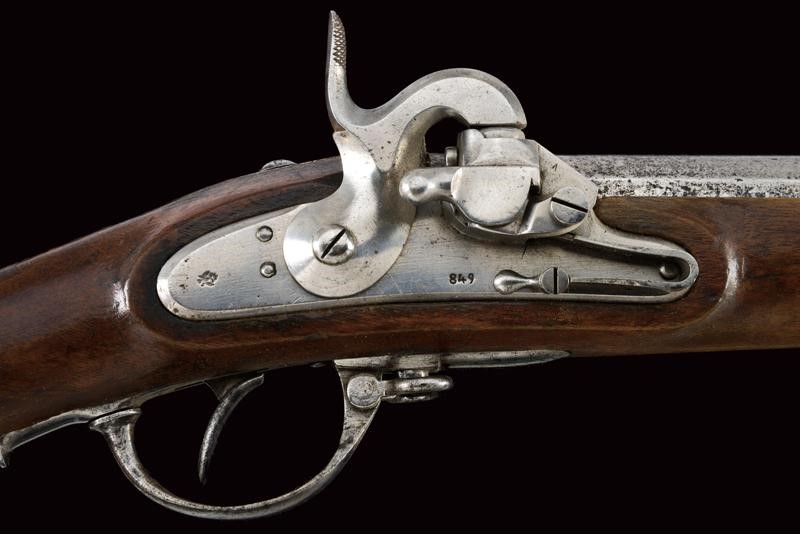 Fucile Augustin Mod. 1842 da fanteria con baionetta, Austria, lunghezza 145.5 cm
