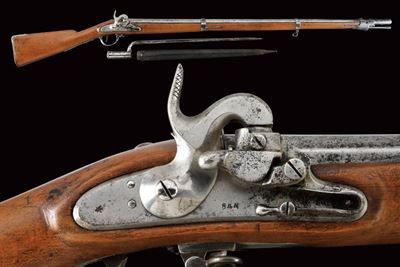 Fucile Augustin Mod. 1842 da fanteria con baionetta, tecnica austriaca