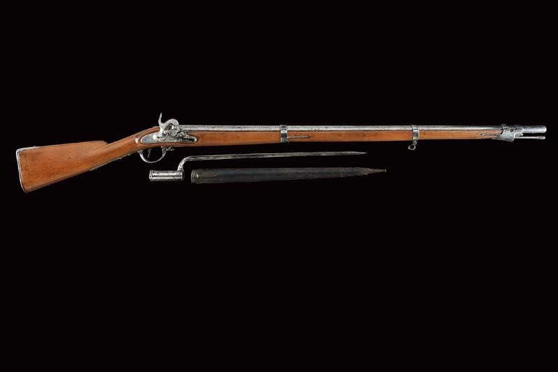 Fucile Augustin Mod. 1842 da fanteria con baionetta, tecnica austriaca