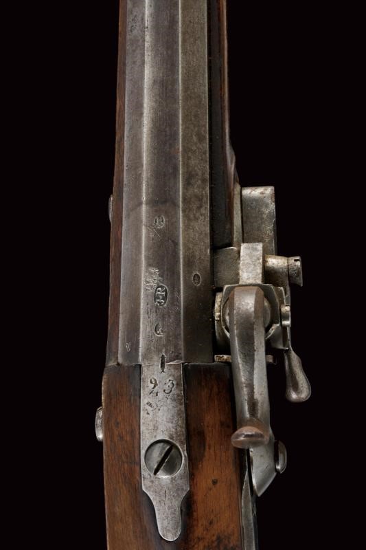 Jagerstutzen Mod. 1842, sistema Augustin, lunghezza 105 cm, calibro 14 mm