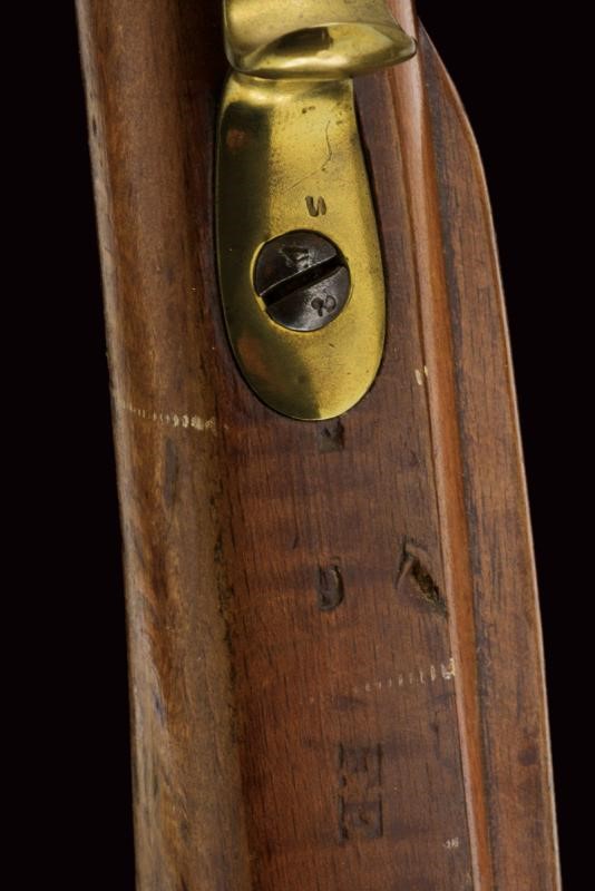 Jagerstutzen Mod. 1842, sistema Augustin, lunghezza 105 cm, calibro 14 mm