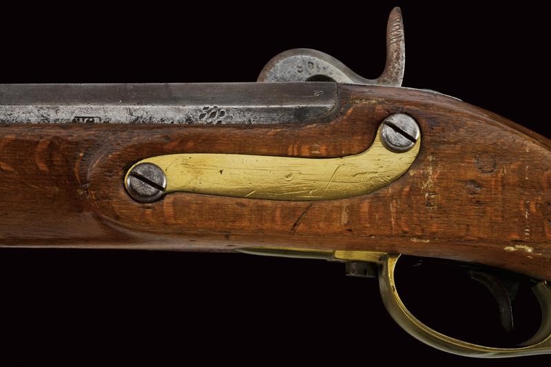 Jagerstutzen Mod. 1842, sistema Augustin, lunghezza 105 cm, calibro 14 mm