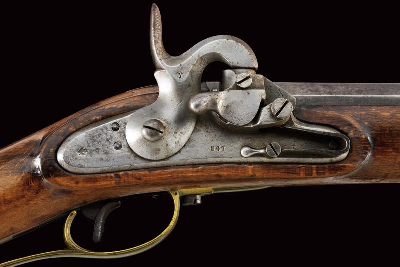 Jagerstutzen Mod. 1842, sistema Augustin, lunghezza 105 cm, calibro 14 mm