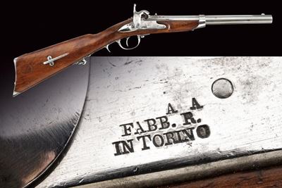 Pistolone da cavalleria Mod. 1843, Torino, cal. 17 mm, lunghezza 72 cm
