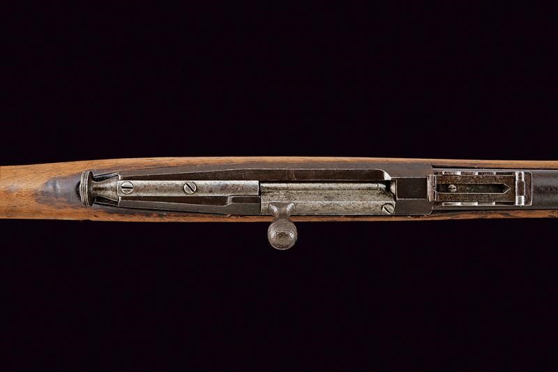 Fucile Berdan II a retrocarica, tecnica Russia imperiale, lunghezza 135 cm