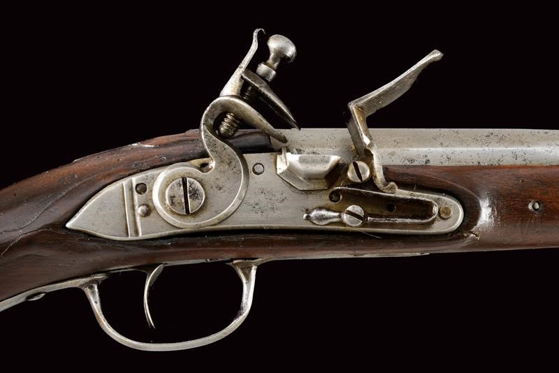 Pistola militare a pietra focaia, lunghezza 38,5 cm