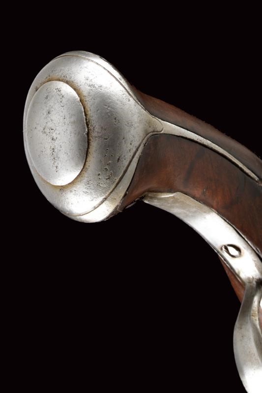 Pistola militare a pietra focaia, lunghezza 38,5 cm