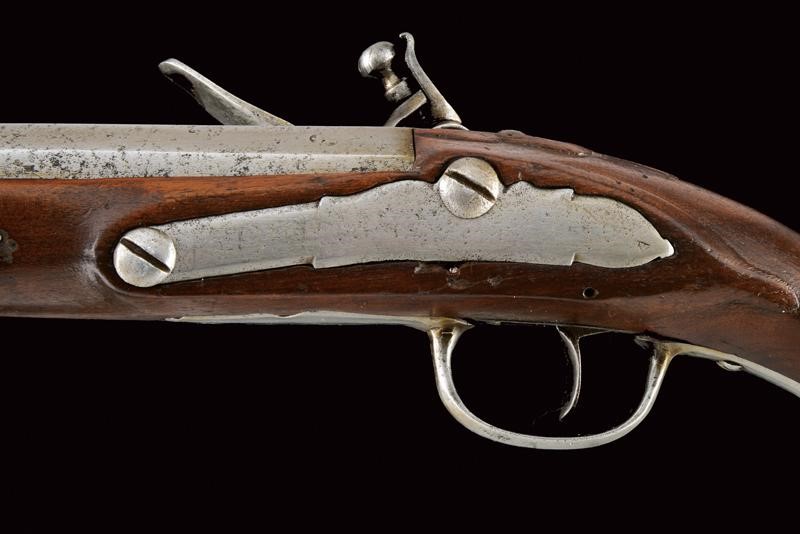 Pistola militare a pietra focaia, lunghezza 38,5 cm