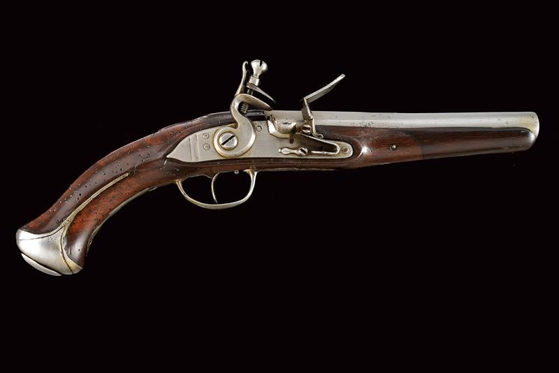 Pistola da cavalleria a pietra focaia, Europa, lunghezza 39,5 cm