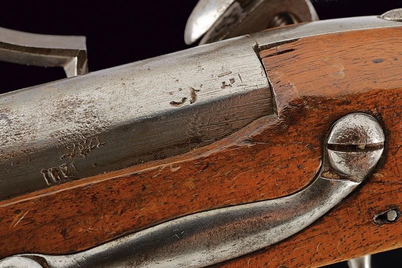 Pistola a pietra focaia da cavalleria mod. 1763, Francia, lunghezza 40 cm, cal. 17.5 mm