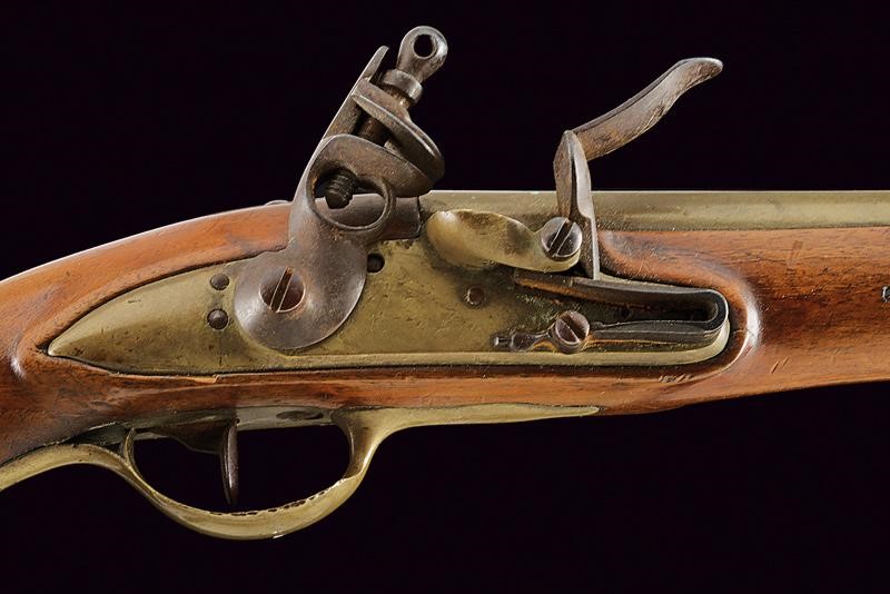 Pistola a pietra focaia da marina, Francia, lunghezza 38 cm