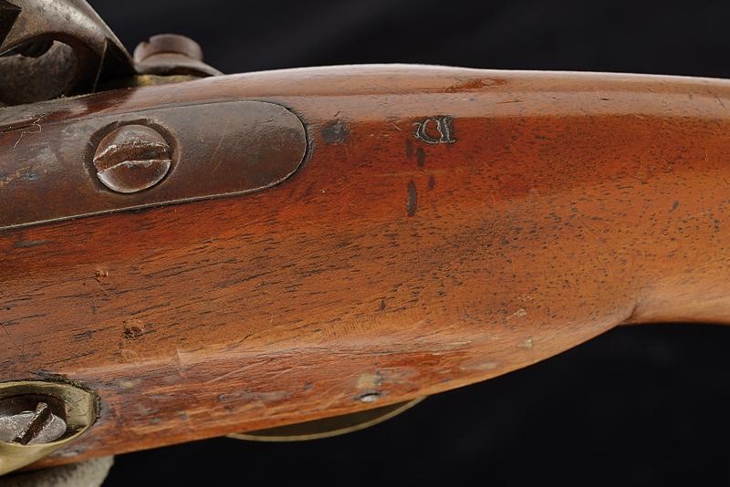 Pistola a pietra focaia da marina, Francia, lunghezza 38 cm