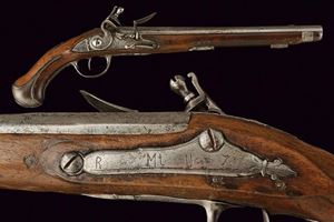 A rare Mod. 1743 pistol for Garde du Corps du Roi di Pentel Freres
