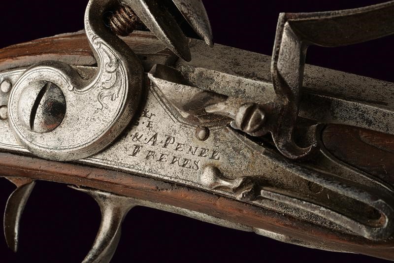 Pentel Frères, Rara pistola Mod. 1743 per Garde du Corps du Roi, cal. 18 mm