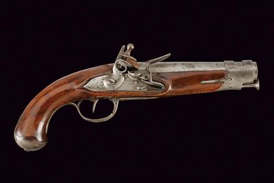Pistola a pietra focaia da cavalleria, Parigi, lunghezza 30.5 cm
