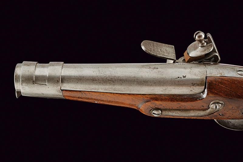 Pistola a pietra focaia da cavalleria, Parigi, lunghezza 30.5 cm