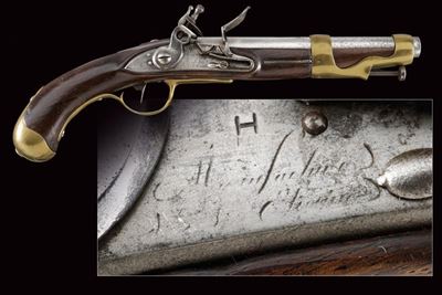 Pistola a pietra focaia, modello 1763, manifattura di St. Etienne