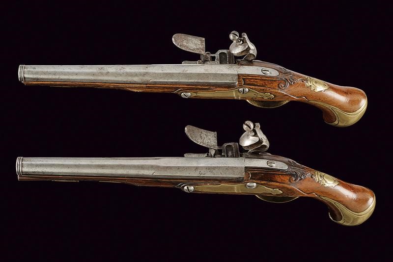 Pistole a pietra focaia 'Maréchaussée', St. Etienne, lunghezza 41.5 cm, modello 1733