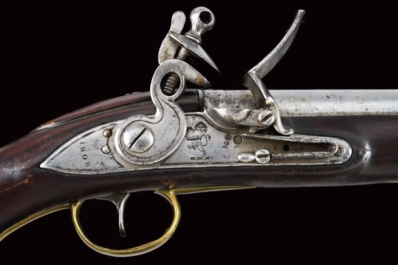 Pistola a pietra focaia militare, Impero Britannico, 1808
