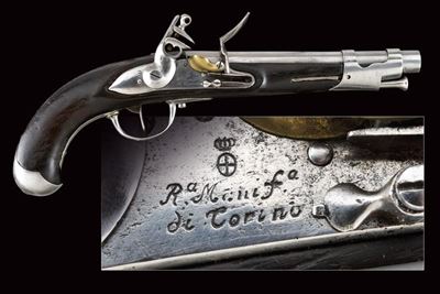 Pistola a pietra, modello 1814, Torino